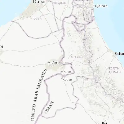 Map showing location of Al Buraymī (24.250880, 55.793120)