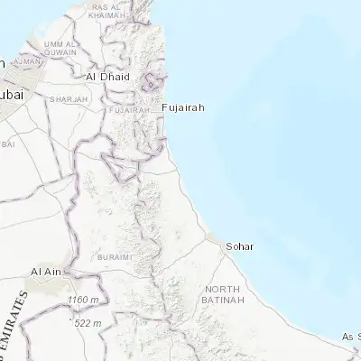 Map showing location of Shināş (24.742600, 56.466980)