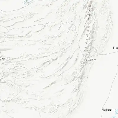 Map showing location of Barkhan (29.897730, 69.525580)