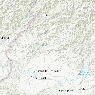 Map showing location of Bat Khela (34.617800, 71.972470)