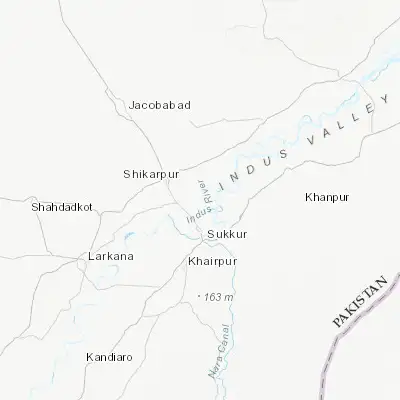 Map showing location of Chak (27.858380, 68.833780)