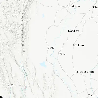 Map showing location of Dadu (26.730330, 67.776900)