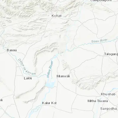 Map showing location of Daud Khel (32.875330, 71.571180)