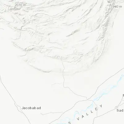 Map showing location of Dera Bugti (29.036190, 69.158490)