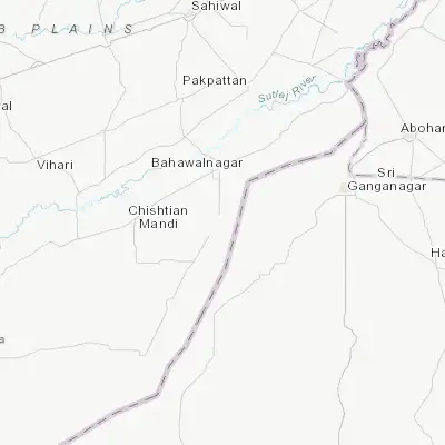 Map showing location of Dinan Bashnoian Wala (29.765840, 73.265570)