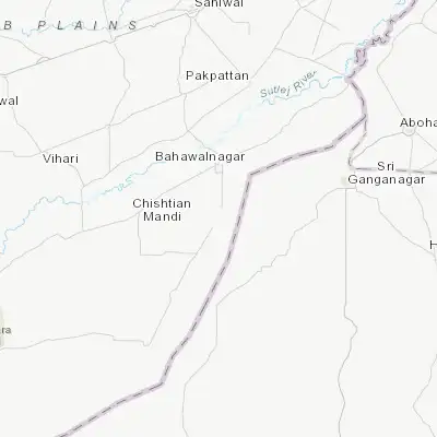Map showing location of Dunga Bunga (29.749750, 73.242940)