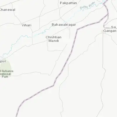 Map showing location of Faqirwali (29.467990, 73.034890)