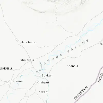 Map showing location of Ghauspur (28.138820, 69.082450)