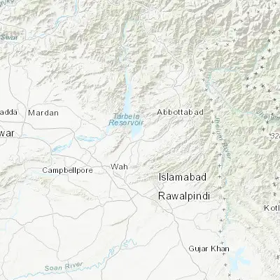 Map showing location of Haripur (33.997830, 72.934930)