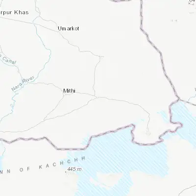 Map showing location of Islamkot (24.699040, 70.179820)