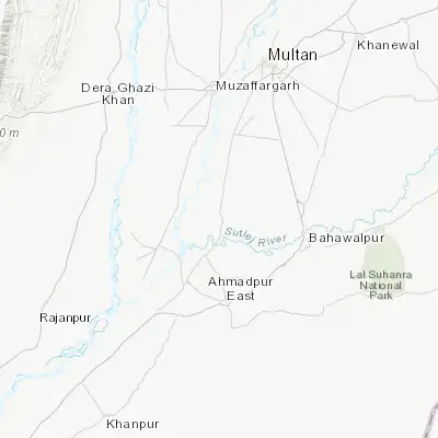 Map showing location of Jalalpur Pirwala (29.505100, 71.222020)