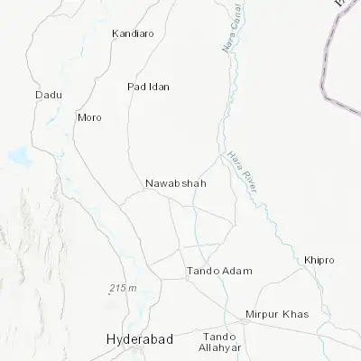 Map showing location of Jām Sāhib (26.295830, 68.629170)