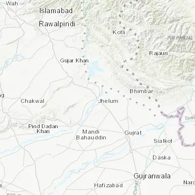 Map showing location of Jhelum (32.934480, 73.731020)