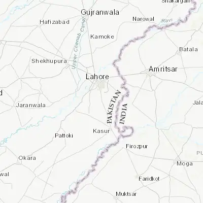 Map showing location of Kahna Nau (31.367090, 74.368990)