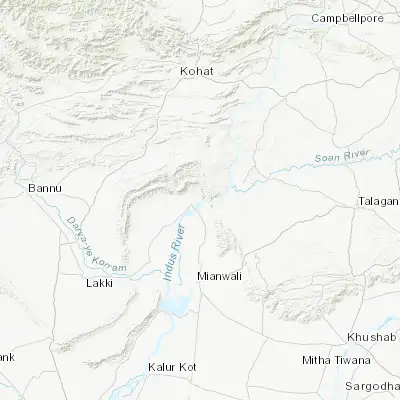 Map showing location of Kalabagh (32.961640, 71.546380)