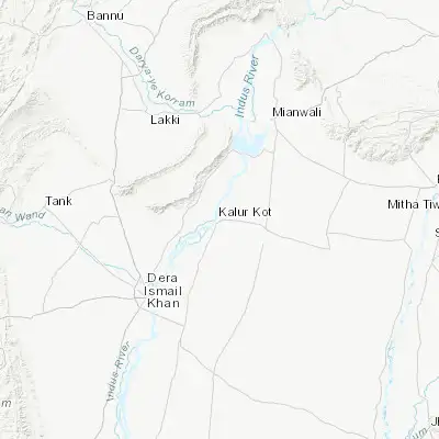 Map showing location of Kalur Kot (32.155120, 71.266310)