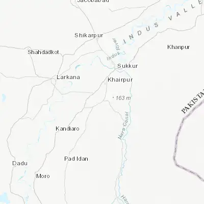 Map showing location of Kot Diji (27.341560, 68.708210)