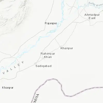 Map showing location of Kot Samaba (28.552070, 70.468370)