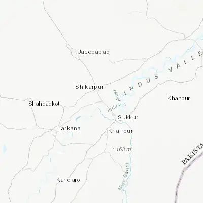 Map showing location of Lakhi (27.848840, 68.699720)