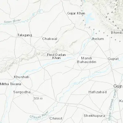 Map showing location of Malakwal (32.554490, 73.212740)