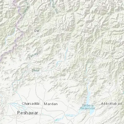 Map showing location of Mingora (34.779500, 72.362650)