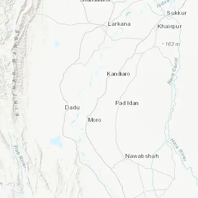 Map showing location of Naushahro Firoz (26.840100, 68.122650)