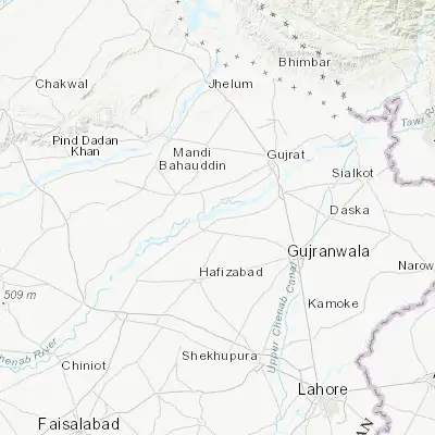 Map showing location of Rasulnagar (32.327940, 73.780400)