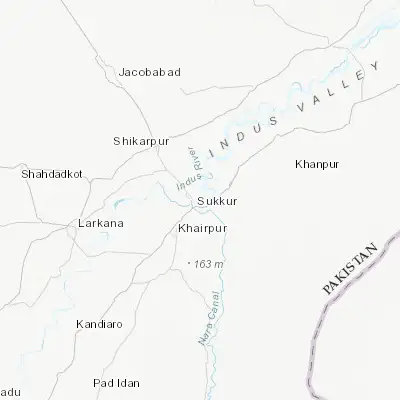 Map showing location of Rohri (27.692030, 68.895030)