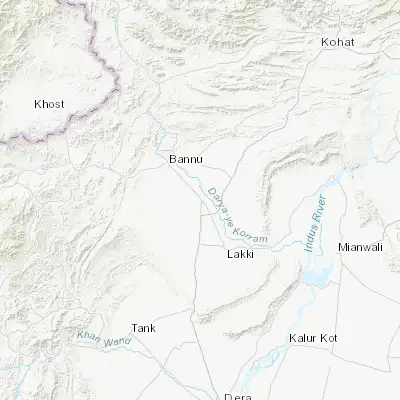 Map showing location of Sarai Naurang (32.825810, 70.781070)