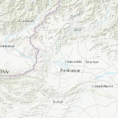 Map showing location of Shabqadar (34.215990, 71.554800)
