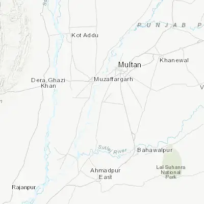 Map showing location of Shujaabad (29.880920, 71.293440)