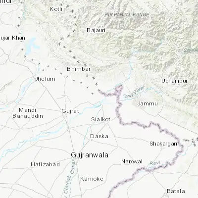 Map showing location of Surkhpur (32.718160, 74.447730)