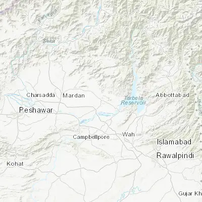 Map showing location of Swabi (34.120180, 72.469820)