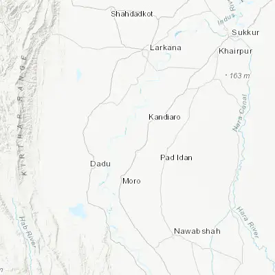 Map showing location of Tharu Shah (26.942300, 68.117590)
