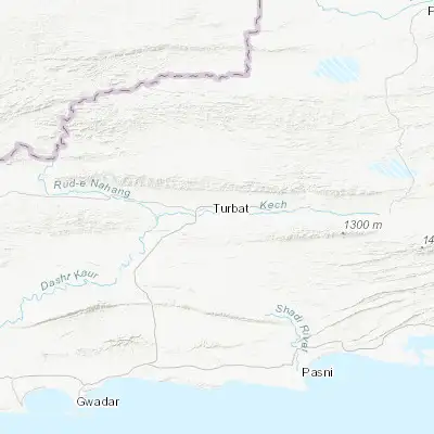 Map showing location of Turbat (26.001220, 63.048490)
