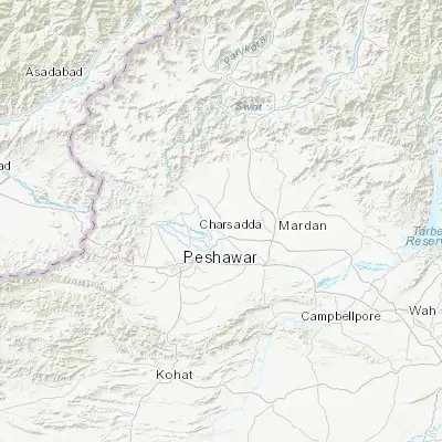 Map showing location of Utmanzai (34.187750, 71.762740)