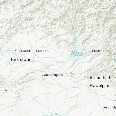 Map showing location of Zaida (34.059500, 72.466900)