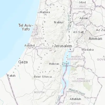 Map showing location of Ad Dawḩah (31.699480, 35.180470)