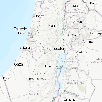 Map showing location of Al ‘Ayzarīyah (31.770780, 35.269170)