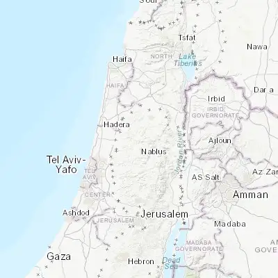 Map showing location of Al Fandaqūmīyah (32.320600, 35.203290)