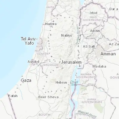 Map showing location of Al Jīb (31.852030, 35.184510)