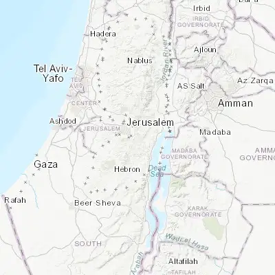 Map showing location of Al ‘Ubaydīyah (31.716970, 35.290070)