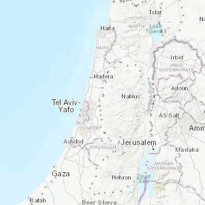 Map showing location of Alfe Menashe (32.172650, 35.011790)