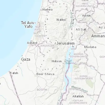 Map showing location of Alon shvut (31.654830, 35.125870)