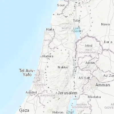 Map showing location of ‘Arrābah (32.405170, 35.201890)