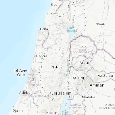 Map showing location of Az Zabābidah (32.386650, 35.324110)