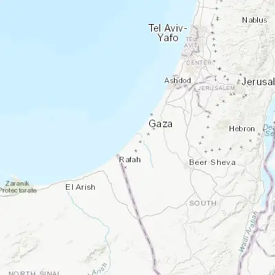 Map showing location of Az Zuwāydah (31.439540, 34.380530)