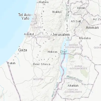 Map showing location of Banī Na‘īm (31.515910, 35.164160)