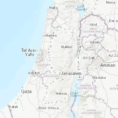 Map showing location of Banī Zayd ash Shārqīyah (32.049350, 35.165930)