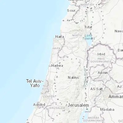 Map showing location of Barţa‘ah ash Sharqīyah (32.473040, 35.093600)